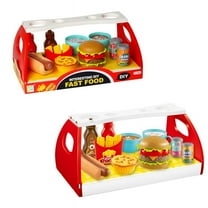 Fast Food Play Set for Kids - Burger, Hotdog, Fries Combo - Educational Toy for Ages 3  Valessati