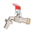 thumbnail image 4 of Adaptador de manguera de fregadero de repuesto, válvula de agua de latón para uso doméstico, salida de 1/2 pulg., entrada de 3/4 pulg., 4 of 14