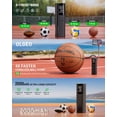 thumbnail image 2 of GIMFOOM Electric Ball Pump with Gauge, 4X Faster Cordless Basketball Pump, Portable Air Pump with Needle, 18 PSI  Automatic Ball Pump for All Balls, 2 of 8