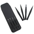 thumbnail image 4 of HLONK 4pcs Stainless Steel Eyebrow Tweezers With Slant Flat Angled Pointed Tips For Eyebrow Ingrown Hair And Splinters With St, 4 of 8
