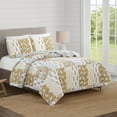 thumbnail image 2 of Modern Heirloom Saffron Taupe 3-Piece Quilt Set, King, 2 of 7