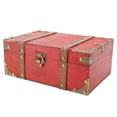 thumbnail image 1 of Wood Treasure BoxRectangle Treasure Chest Vintage Treasure Chest Rectangle Treasure Chest Meticulously Designed, 1 of 4