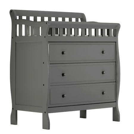 Dream on Me Marcus Changing Table and Dresser, Storm (Best Baby Dresser Changing Table)