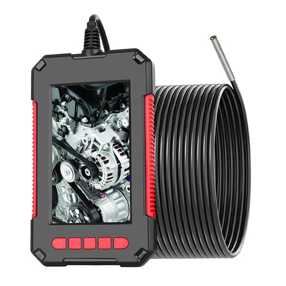 Caméra d'Inspection Industrielle Portative à Main P40 avec Endoscope, Étanche IP67, Objectif 3,9 mm Intégré, 6 Pcs DEL Réglables avec Écran d'Affichage Haute Définition 1080P de 4,3 Pouces