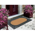 thumbnail image 6 of A1HC Natural Coir and Rubber Door Mat, 24x39, Thick Durable Doormats for Indoor Outdoor Entrance, Heavy Duty, Low Profile Door Mat, Easy to Clean, Long Lasting, Front Porch Entry Rug, Black Finish, 6 of 7