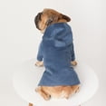 thumbnail image 4 of Dengjunhu Puppy Woolen Clothes Solid Color Non-sticky Hair Thickening Dog Winter Hooded Coat Pet Clothes, 4 of 7
