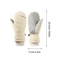 thumbnail image 4 of Winter Ski Mittens, Windproof Cold-resistant, Thick Insulation, Water-proof Design, Women's Snow Sports, Outdoor Protection, Snowboard Riding Gear,Premium,YISHFHP,Pink, 4 of 8