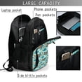 thumbnail image 4 of Disketp Turtles And Seahorses Mochila de Viaje Estampada para Laptop con Puerto de Carga USB, Mochila Impermeable para Computadora – Regalo para Hombres y Mujeres, 4 of 7