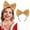 A Gold, variant on Christmas Bow Headband Sequin Bow Hair Hoop Holiday Cute Headbands Big Bows Hair Band Christmas Party Gifts Hair Accessory for Women and Kids (B Red)