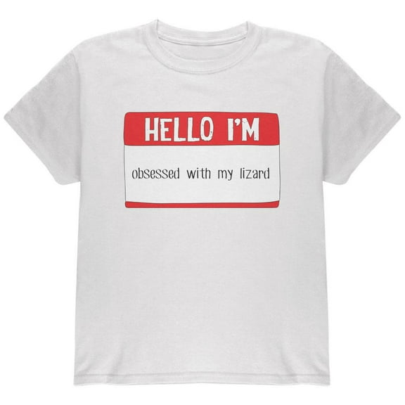 Halloween Hello I'm Obsessed With My Lizard Youth T Shirt White YLG