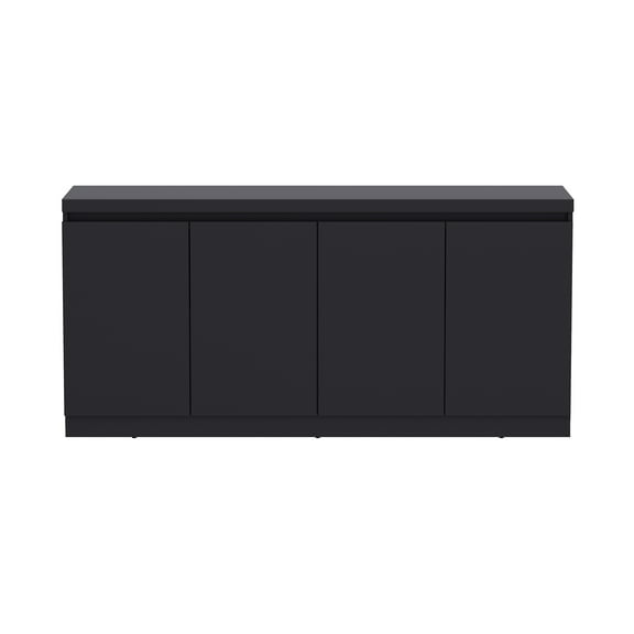 Griffin Modern 62" Sideboard in Onyx (6-Shelf)
