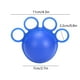 thumbnail image 3 of Pelota azul para fortalecer el agarre de 4 dedos | Ejercitador de manos de poliuretano de silicona suave para rehabilitación de dedos y alivio del estrés, entrenamiento de fuerza en antebrazos |, 3 of 6