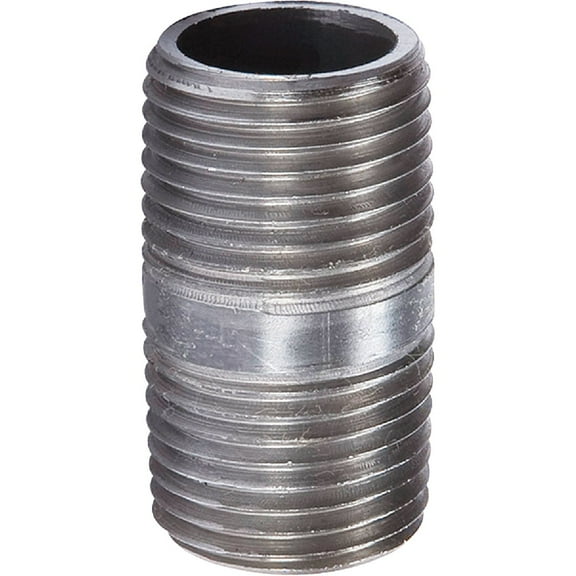 Southland 1/2 In. x Close Welded Steel Galvanized Nipple 10400 Pack of 5