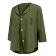 thumbnail image 5 of IMENGL Fashion Casual Comfortable Sweatshirt 3/4 Long Sleeve With Pocket Multicolor L, 5 of 7