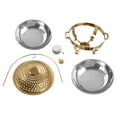 thumbnail image 6 of 8L Gold/Silver Stainless Steel Diamond Hanging Lid Stove, Round Buffet Warmers Sets, Hanging Lid Dining Stove with Binaural Carrying Hands, Chafing Dish Buffet Set for Restaurants,, 6 of 26