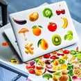 thumbnail image 3 of Pegatinas de frutas y verduras para niños, 60 pegatinas para botellas de agua para adolescentes, bonito paquete de pegatinas de vinilo para portátiles, tazas de acero inoxidable, tazas de cerámica,, 3 of 5