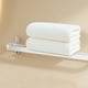 thumbnail image 4 of Juego de 2 toallas de baño de terciopelo hilado, muy absorbentes, de secado rápido, suaves y afelpadas, para spa, gimnasio y baño en casa. Aestivo | Blanco | AESTIVO, 4 of 6