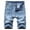 Light Blue, variant on Turilly Plus Size Shorts for Men Summer Short Micro Inelastic Shorts Zipper Open Five Point Short Half Shorts Jeans