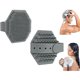 thumbnail image 1 of wonima11 Silicone Body Scrubber, 2 in 1 Adjustable Body Scrubber with Scalp Massager, Gentle Exfoliating and Massage Body Scrubber for Men and Women （Grey）, 1 of 1
