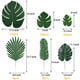 thumbnail image 2 of Hojas de palma Monstera artificiales, duraderas y reutilizables para proyectos de decoración del hogar (60 piezas, verde vibrante), 2 of 8