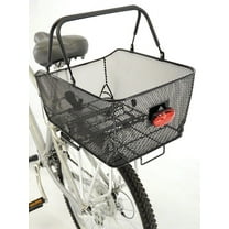 Axiom Market Basket LX Mesh Rear QR Bicycle Racktop Basket Black