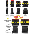 thumbnail image 2 of 800Pcs Automotive Electrical Connectors Automotive Electrical Wire Connectors Plug Kit 1/2/3/4/5/6 Pin Connectors, 2 of 6