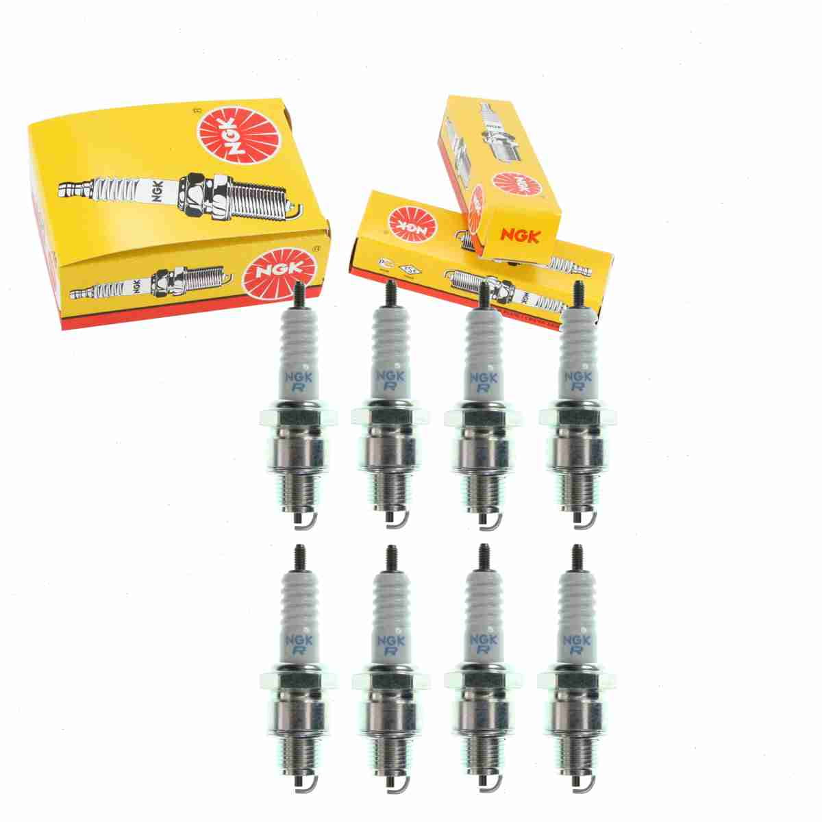 8 pc NGK 5539 Standard Spark Plugs for 98076-5871G 98076-5871G-01 E3.32 W24FR-L Ignition Wire Secondary