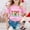 Pink, variant on Gzbliryd Girls Graphic T Shirts Relaxed Fit Back To School Clothes Cute Summer Tops for Teens Cute Summer Tops (Black,3-4 Years)