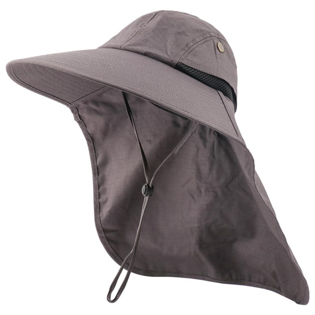 Sombrero Para El Sol Al Aire Libre Para Hombres Con Protección Upf 50+ Gorra De Safari Sombrero De Pesca De Ala Ancha Con Solapa Para El Cuello matsuzay AP007887-04