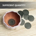 thumbnail image 3 of Shisuyan 200Pcs Bonsai Grid Drainage Mesh Mat Round Flower Pot Bottom Mesh Pad Potted Plants Mesh Screen, 3 of 8