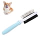 thumbnail image 5 of Peine para perros ANGGREK cepillo de pelo de mascota doble cara cerdas y alfileres, 5 of 8