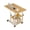 Walnut, variant on Ourlova Walnut Color 60 x 40cm-Height Adjustable C Table with Wheels-Mobile Couch Snack Side Table with Tiltable Drawing Board-Sofa Bedside Laptop Stand C Shaped TV Tray with Storage Shelves