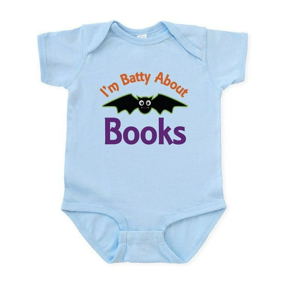 CafePress - Batty About Books Infant Bodysuit - Baby Light Bodysuit, Size Newborn - 24 Months