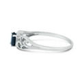 thumbnail image 4 of 14k White Gold Oval Sapphire And Diamond Ring, 4 of 6