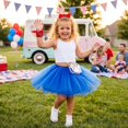 thumbnail image 5 of Girls Ballet Skirt Layered Tulle Tutu, Elastic Waist Fluffy Soft Princess Tutu, Toddler Kids Dance Dress Up Costumes, 5 of 7