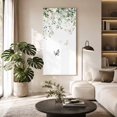 thumbnail image 2 of Canvas Wall Art, Eucalyptus Framed Canvas Prints for Bedroom Dining Room, Butterfly Sage Green Leaf Farmhouse Plant Oversized Gallery Wrapped Wall Decor for Home Office, Gifts, 20"x40" Ship Next Day, 2 of 9