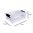 thumbnail image 3 of Caja Organizadora Joy Multiusos Translucida Tapa con Broches 7 Litros  Negro, 3 of 3