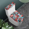 thumbnail image 2 of HELLHERO Butterflies and Red Roses Fashion Elastic Fabric Toilet Seat Cover Replacement Soft Durable Toilet Lid Cover Elastic Edge for Indoor Home, 2 of 6