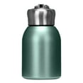 thumbnail image 1 of Mini botella de agua Botella de agua pequeña 300 ml Botella pequeña de acero inoxidable Taza térmica con aislamiento al vacío A prueba de fugas Portátil Mini con gancho Verde, 1 of 8