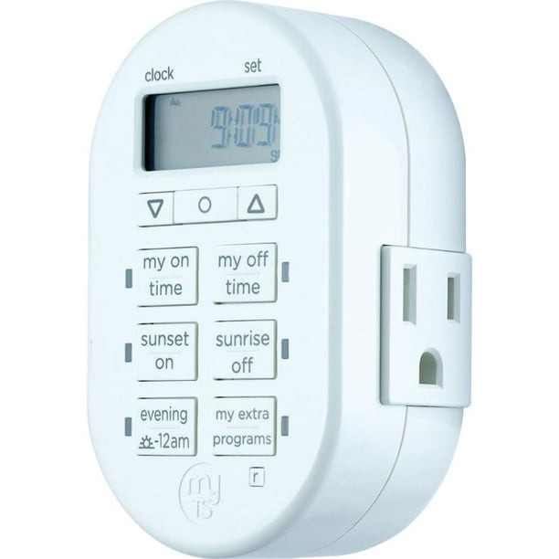 myTouchSmart 7Day Indoor PlugIn Digital Timer, 1Outlet, 33860