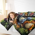 thumbnail image 4 of Castle Fairy Cartoon Dinosaur Queen Comforter Set,Jungle Animal Bedding Comforter Set, 4 of 8
