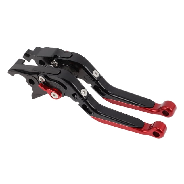Palancas de freno y embrague cortas y largas ajustables para SUZUKI Hayabusa/GSXR1300 2008-2020, de aleación de aluminio, mango negro con extremo rojo