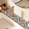 thumbnail image 2 of Yayeee Faucet Mat for Kitchen Sink 14.7" Diatomite Long Splash Guard Pad, Orange Art Pattern, 2 of 7