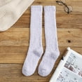 thumbnail image 2 of MESSUEN Long Socks for Women Knee High Women Fuzzy Socks Slipper Socks for Women Socks Men Mens Long Socks Comfy Socks Men Socks Purple One Size, 2 of 3