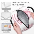 thumbnail image 6 of Logiee Flamingo Print Lunch Bag for Women & Men,Adult Insulated Lunch Box,Food Lunch Containers,Reusable High Capacity Lunch Tote Bags for Work, Travel, Outdoor, 6 of 9