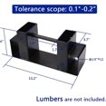 thumbnail image 2 of Outdoor Firewood Log Storage Rack Bracket Kit,Fireplace Wood Storage Holder-Adjustable to Any Length, 2 of 5