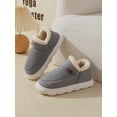 thumbnail image 1 of Ladies' Fashionable Furry Winter Warm Indoor Slippers Boots For Home, 1 of 2