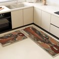 thumbnail image 5 of Kitchen Rugs Sets of 3 Non Slip Washable Kitchen Mats for Floor, Waterproof Kitchen Runner Rug, Floor Mat Carpet for Entryway, Laundry, Sink, Hallway, Bathroom, 5 of 12