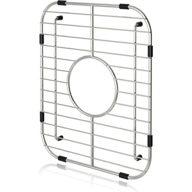 Protectores de Fregadero para Fregadero de Cocina, Rejilla Inferior de Fregadero de Un Solo Tazón 12.5"x16"x1.25", Rejilla de Acero Inoxidable 304 Premium Inserto de Rejilla de Fregadero