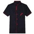 thumbnail image 2 of Hicess Unisex Short Long Sleeve Chef Jacket Coat Hotel Kitchen Service Uniform Workwear, 2 of 8